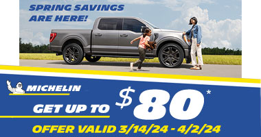 Get up to $80 Rebate on MICHELIN tires
